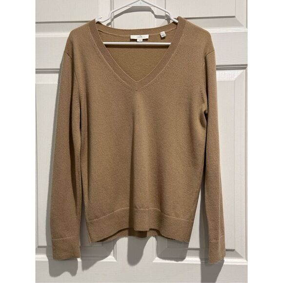 Vince 100% Cashmere Weekend V-Neck Sweater Women’s Small - Picture 2 of 12